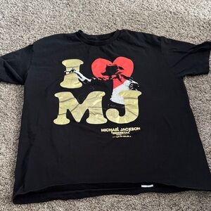 Black Michael Jackson Short Sleeve Tee